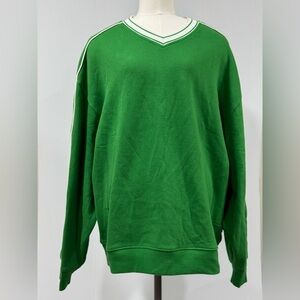 BDG Green V-Neck women's Sweater Sz Medium over sized